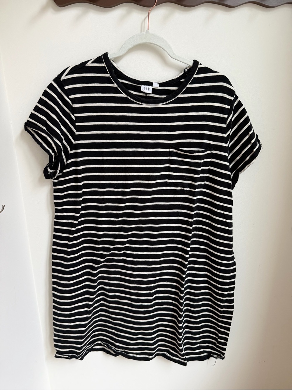 Gap Black and White Stripe Dress Size XL